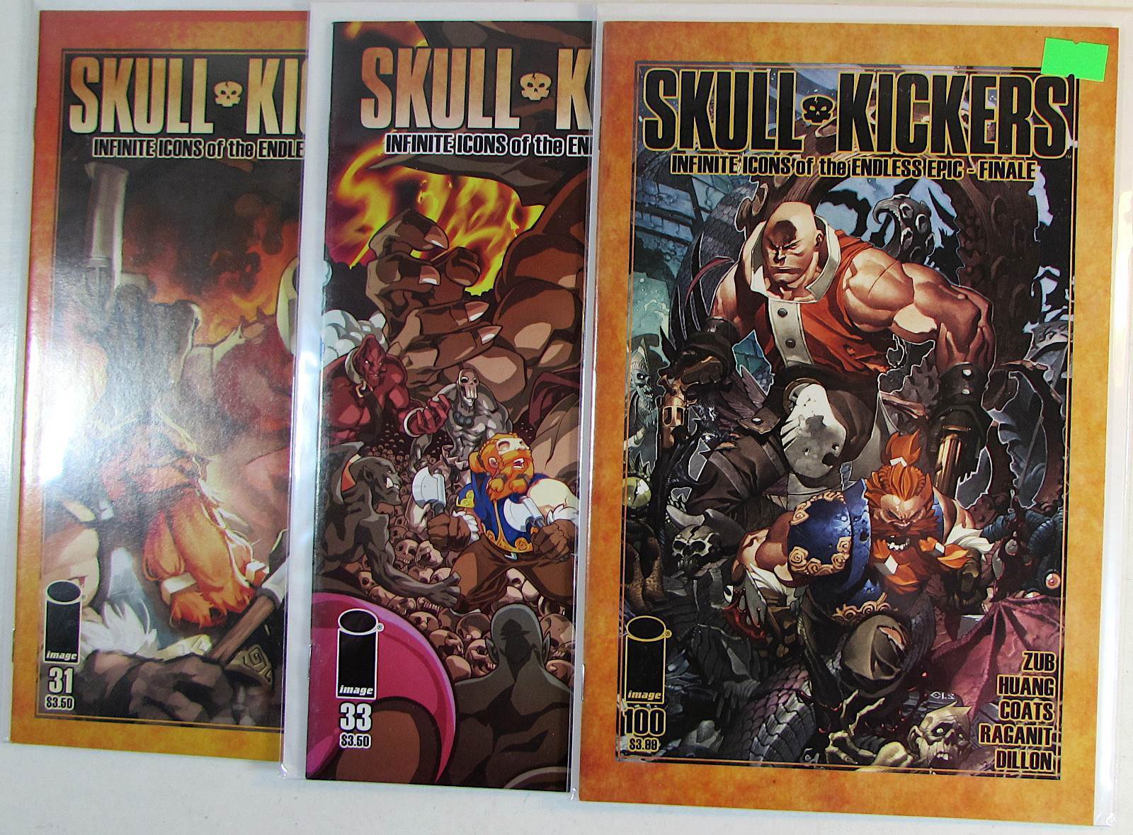 SkullKickers Lot of 3 #31, 33, 100 Image Comics (2015) NM 1st Print Comic Books
