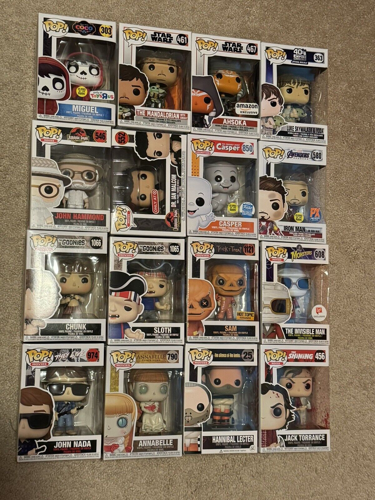 Funko Pop Lot : Rare Vaulted Collectible Toys Star Wars Goonies Horror