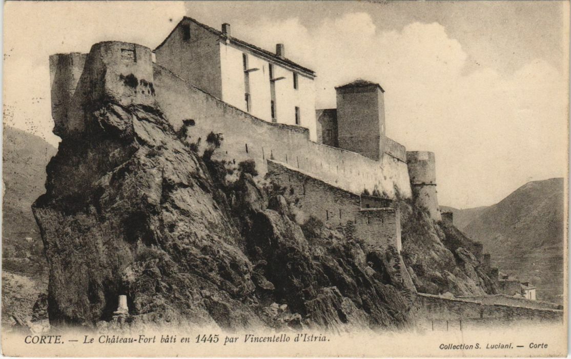 CPA Corte Le Chateau Fort bati in 1445 CORSICA (1078596)