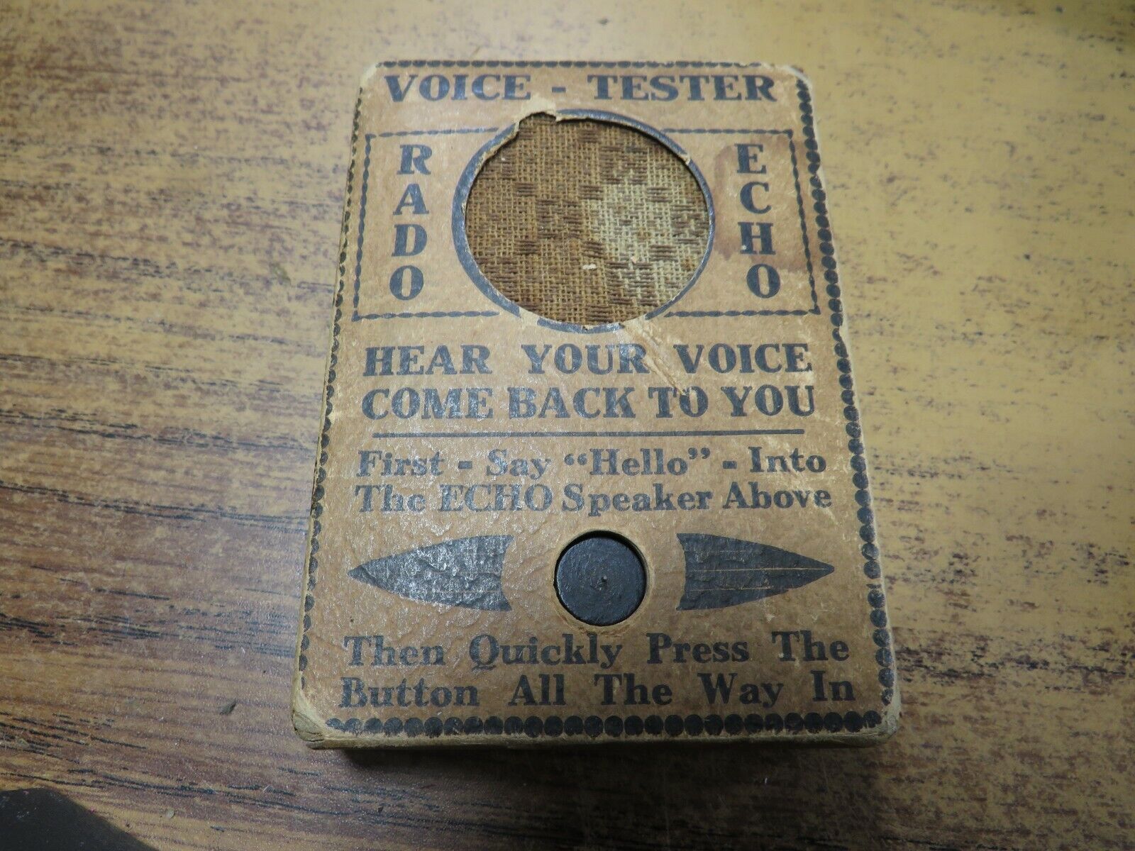 Antique Rado Echo Voice Tester Gag Device