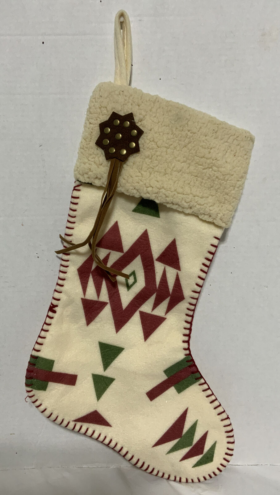 Vintage Native American/Soutwestern Style Christmas Stocking