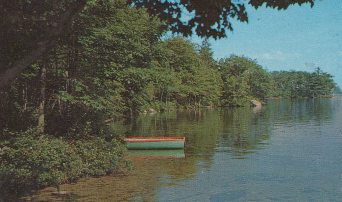 Greetings from Sheboygan Wisconsin - Boating on River Chrome Vintage Post Card