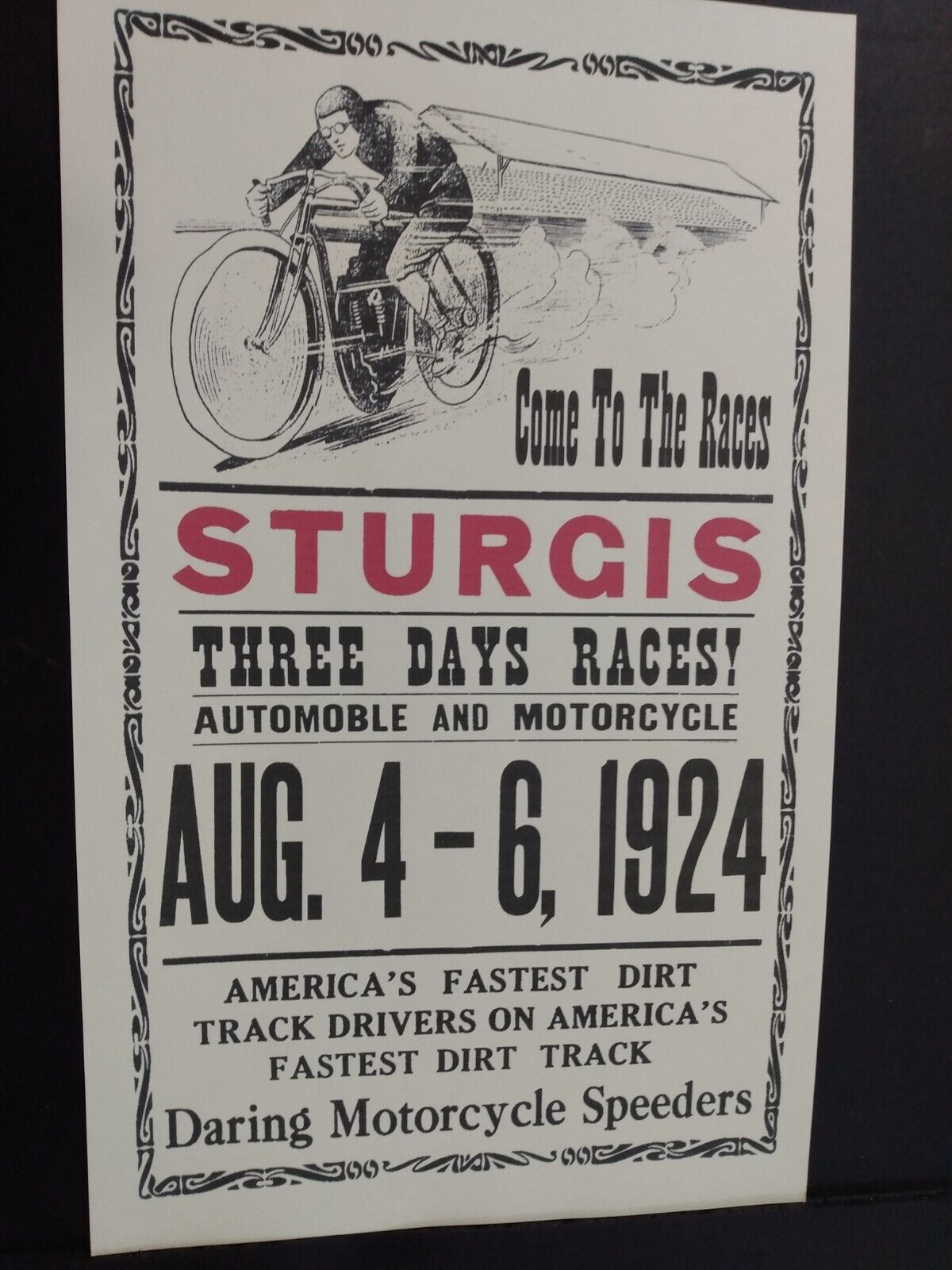 1924 Sturgis South Dakota Motorcycle Races 