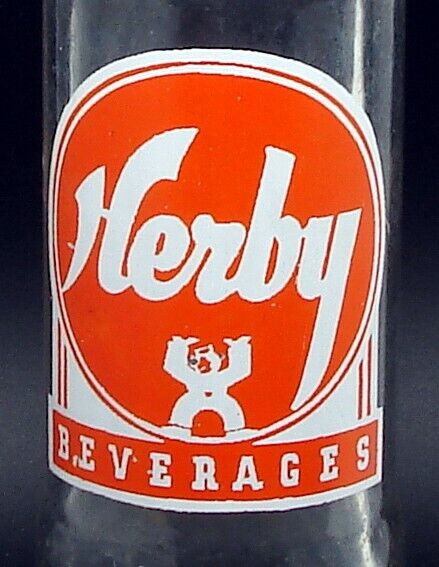 Herby Beverages; Hy-Ge Beverage Co; Leavenworth, KS; 2-color ACL soda pop bottle
