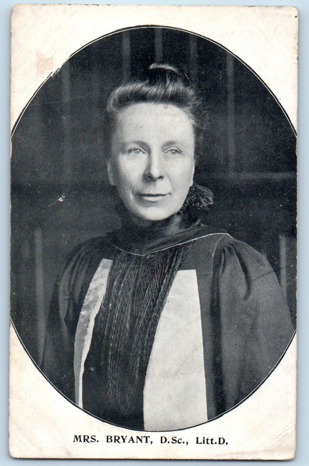 Edgware England Postcard Mrs. Bryant Portrait School Principal c1950\'s