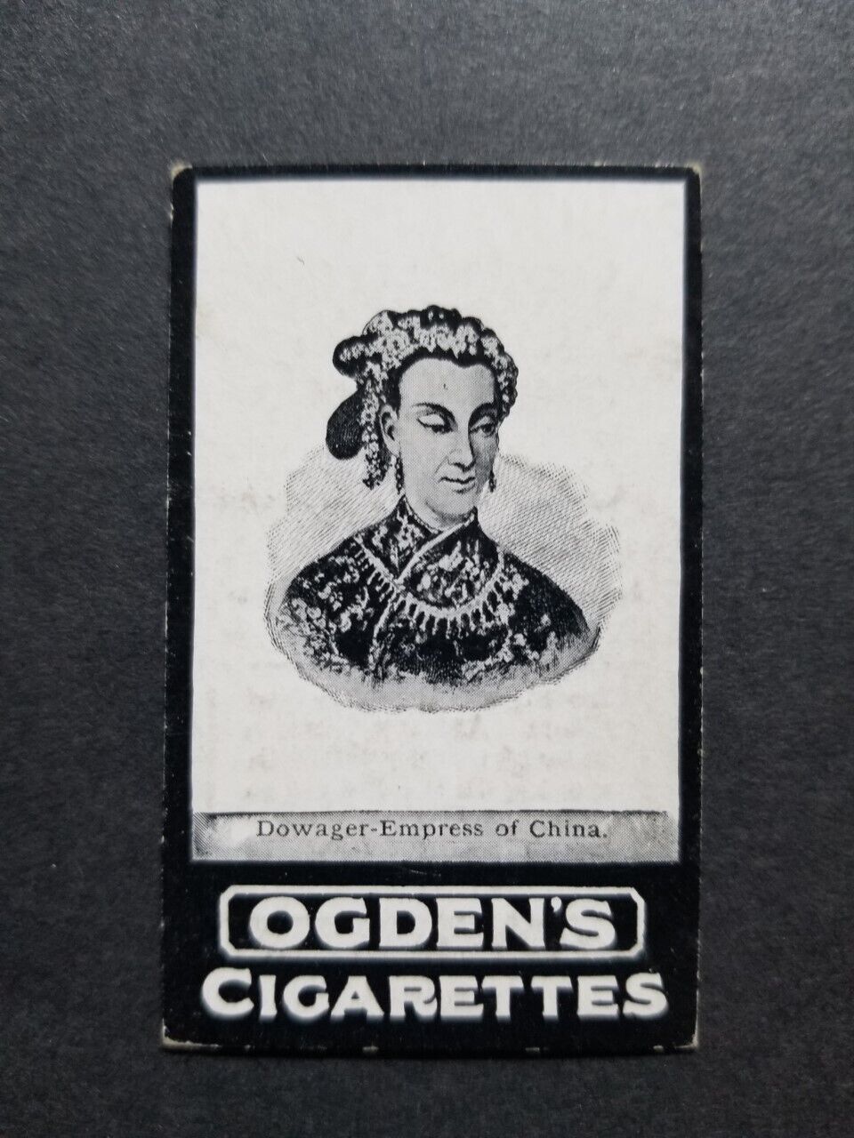 1900 / 1901 Ogden\'s CIXI card EMPRESS DOWAGER CHINA (Dragon Lady) [慈禧太后]