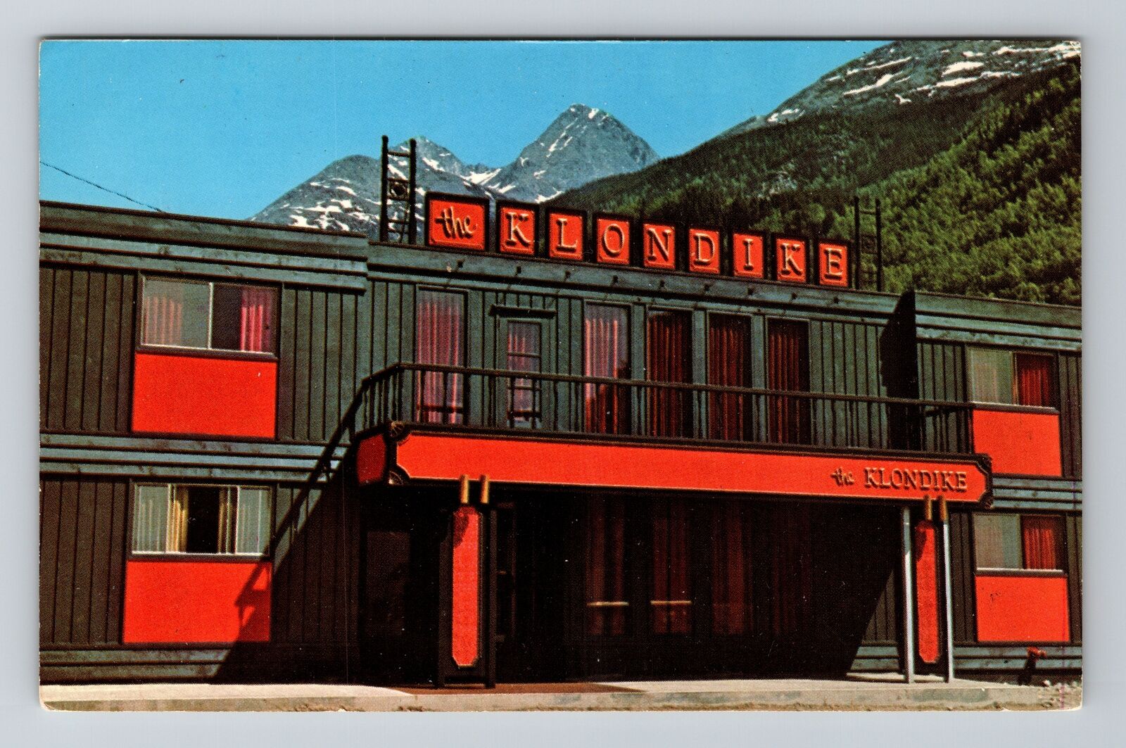 Skagway AK-Alaska, The Klondike Hotel, Advertising, Vintage Postcard