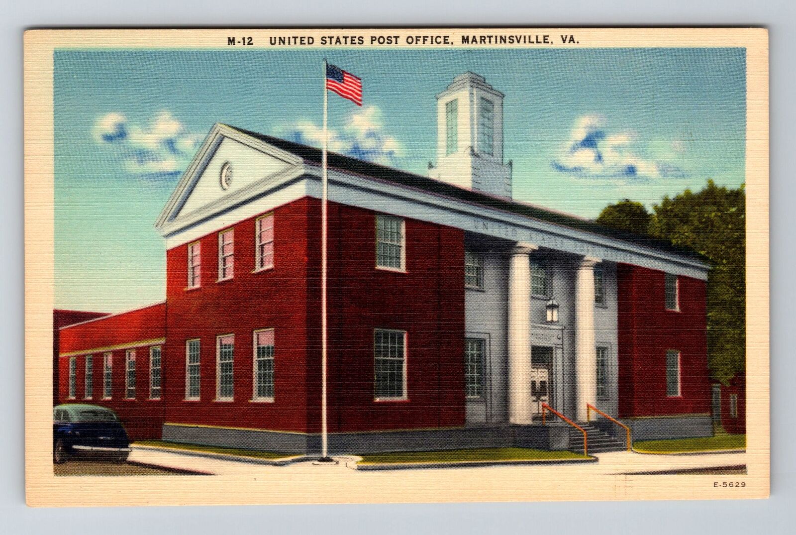 Martinsville VA-Virginia, United States Post Office Vintage Souvenir Postcard