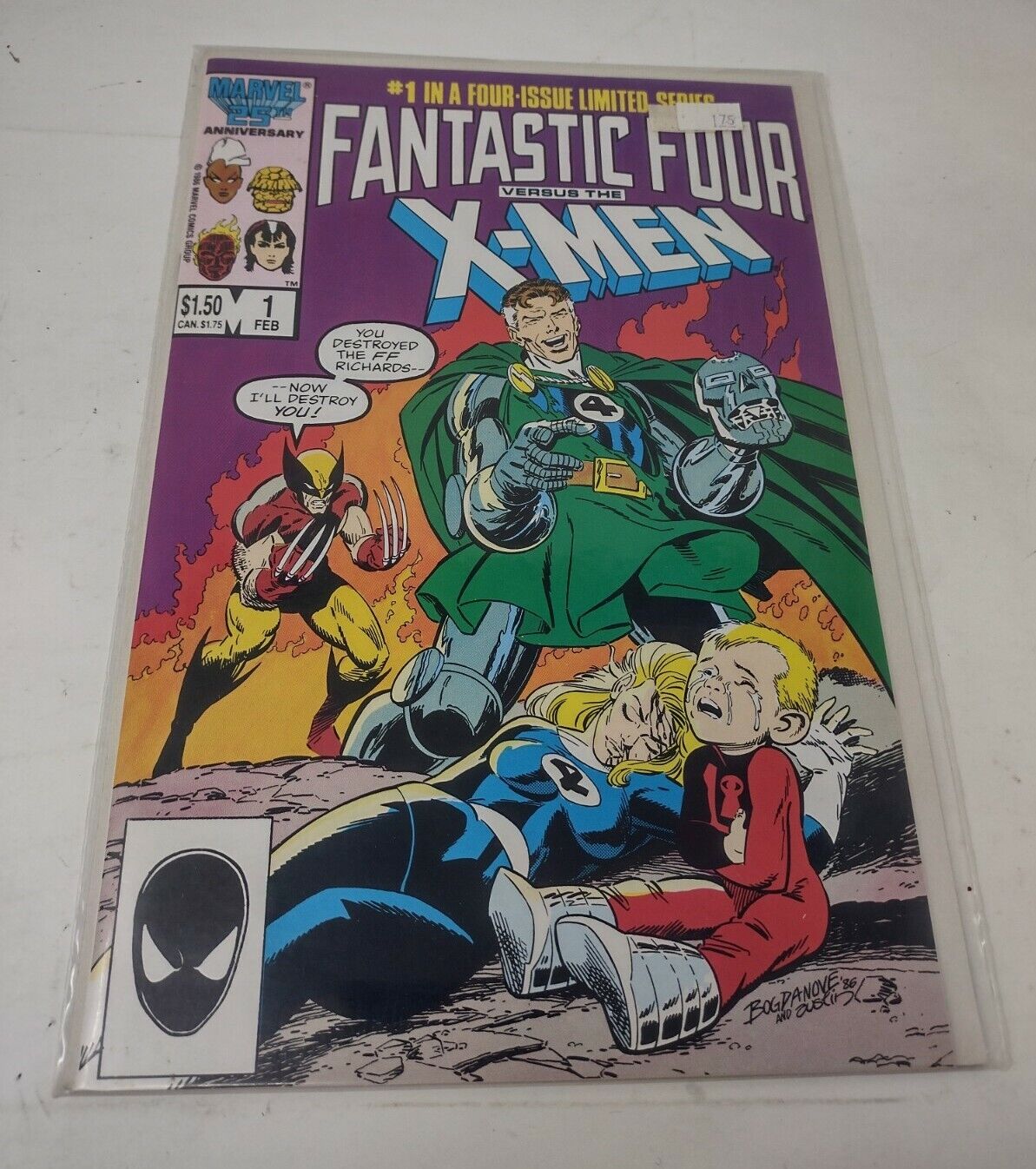 Fantastic Four vs. X-Men #1 (1987) Marvel Comic Book Vintage High Grade Combined