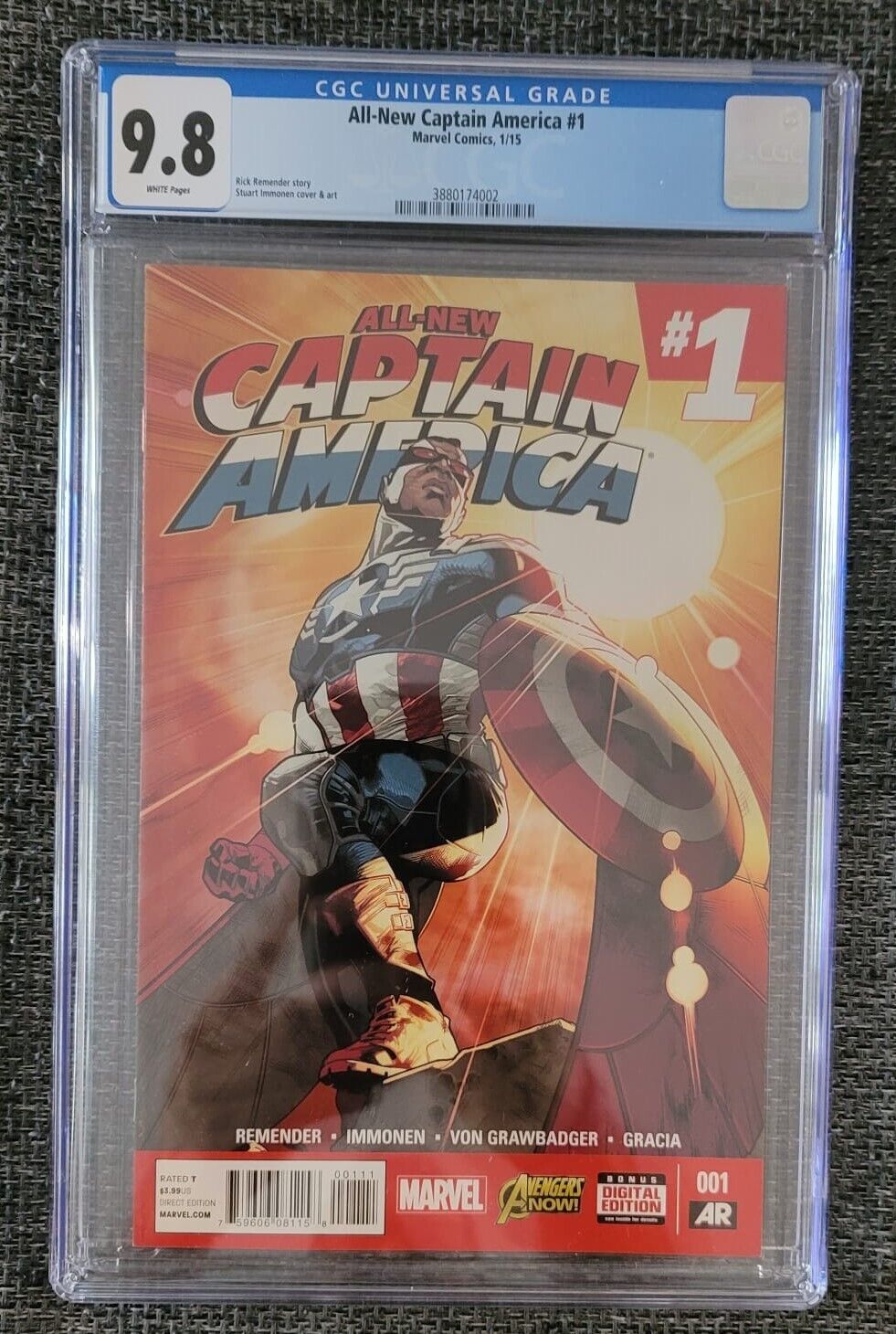 All-New Captain America #1 CGC 9.8 (Marvel 2015)  Sam Wilson  Key