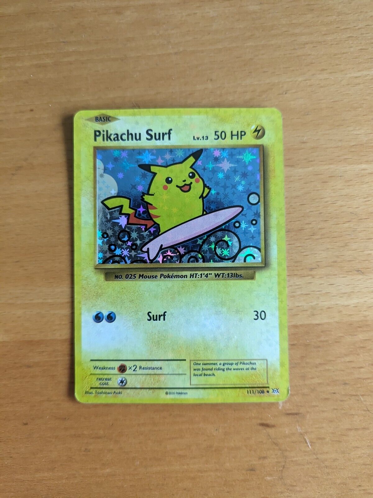 Pokemon Surfing Pikachu 111/108 Promo Black Star Eng