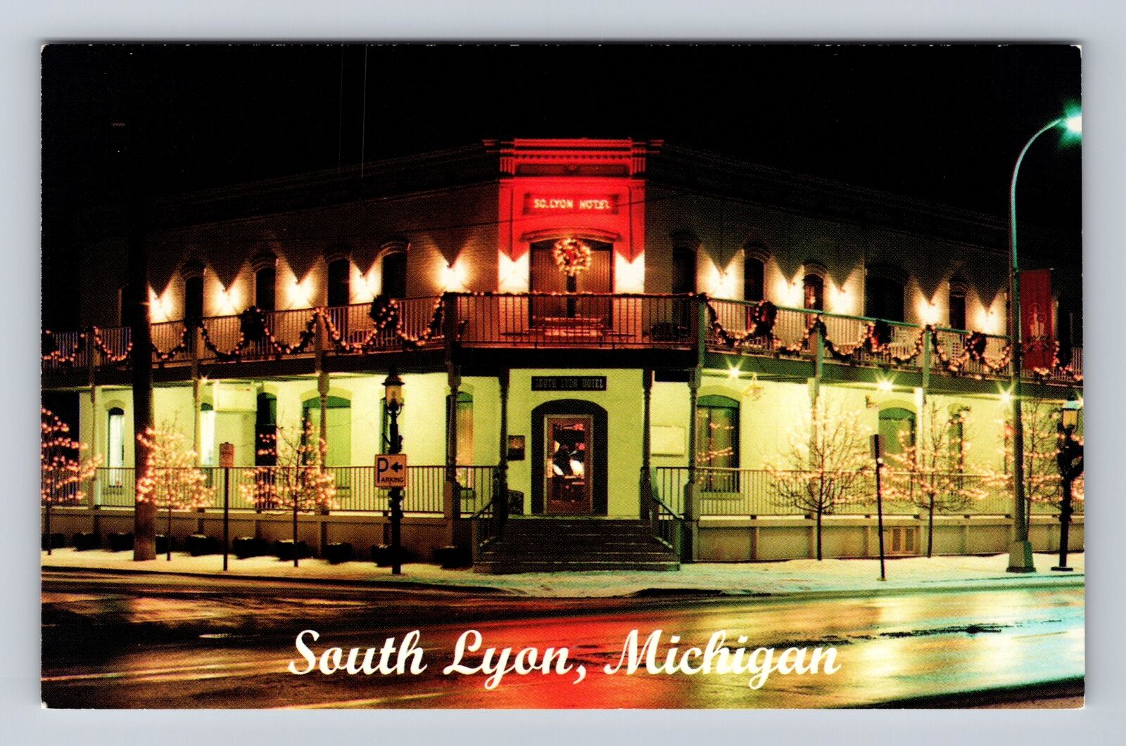South Lyon MI-Michigan, The Historic South Lyon Hotel, Vintage Souvenir Postcard