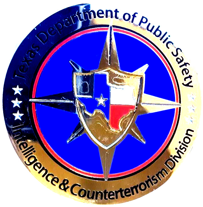 RARE TEXAS DEPART OF PUBLIC SAFETY INTELL & COUNTER TERRORISM 1.76\