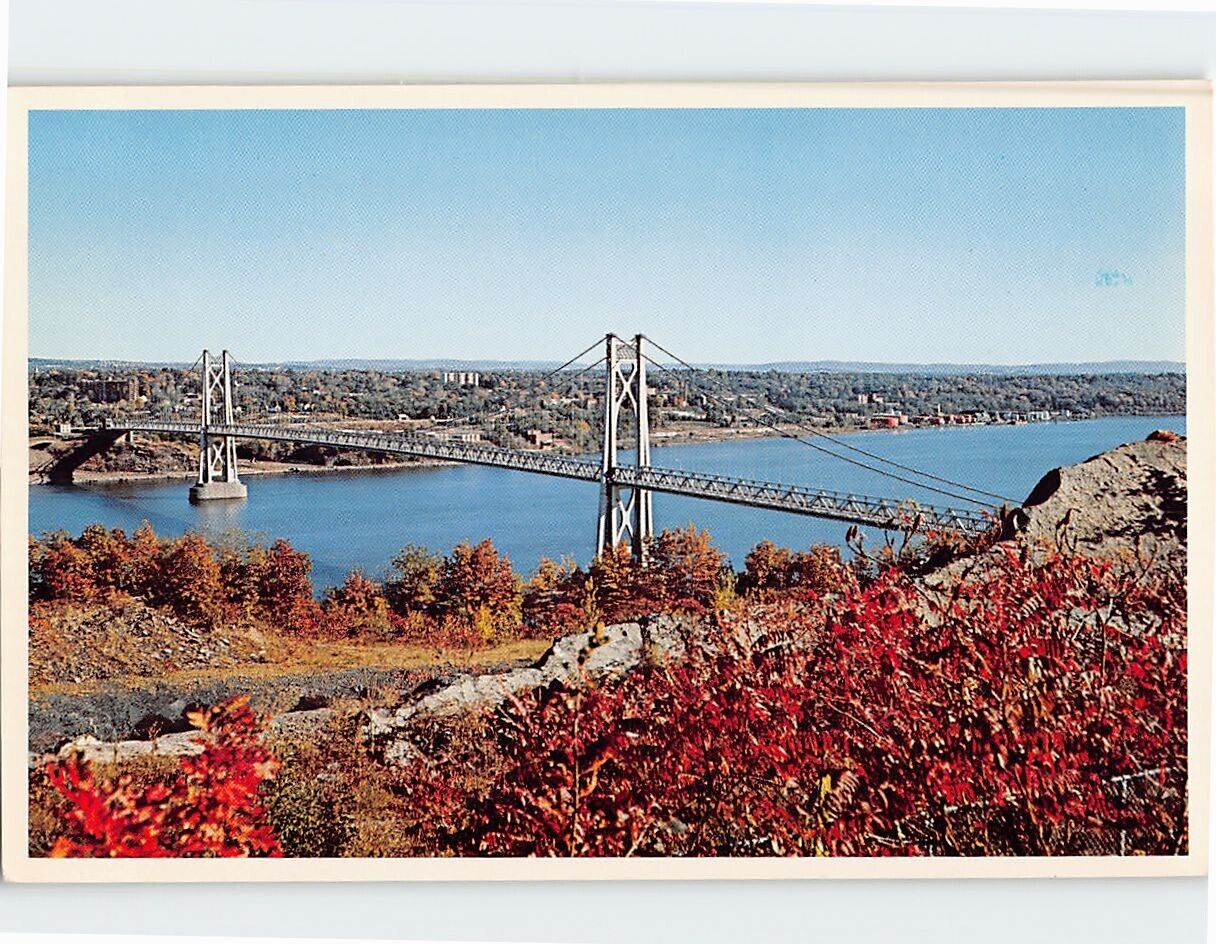 Postcard Mid-Hudson Bridge Highland New York USA