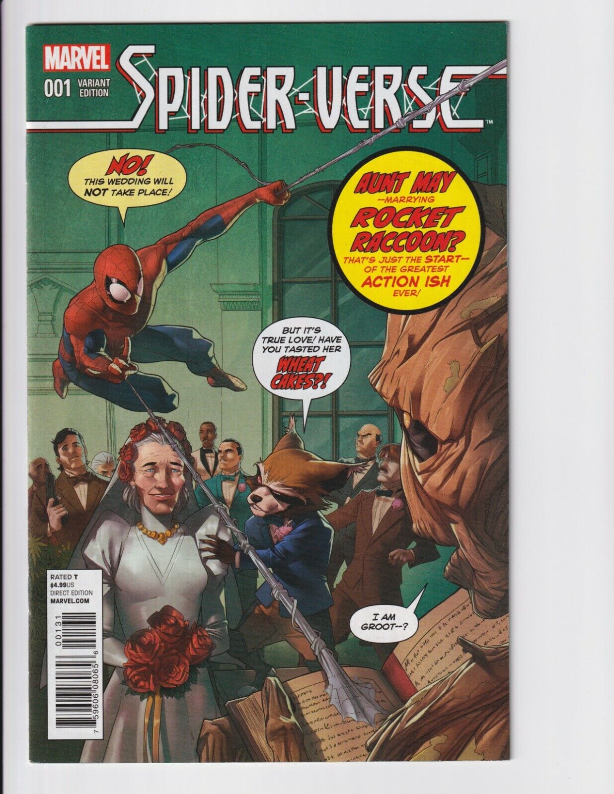 SPIDER-VERSE Vol.1, #1 NM Rocket and Groot Variant 1st Lady Spider