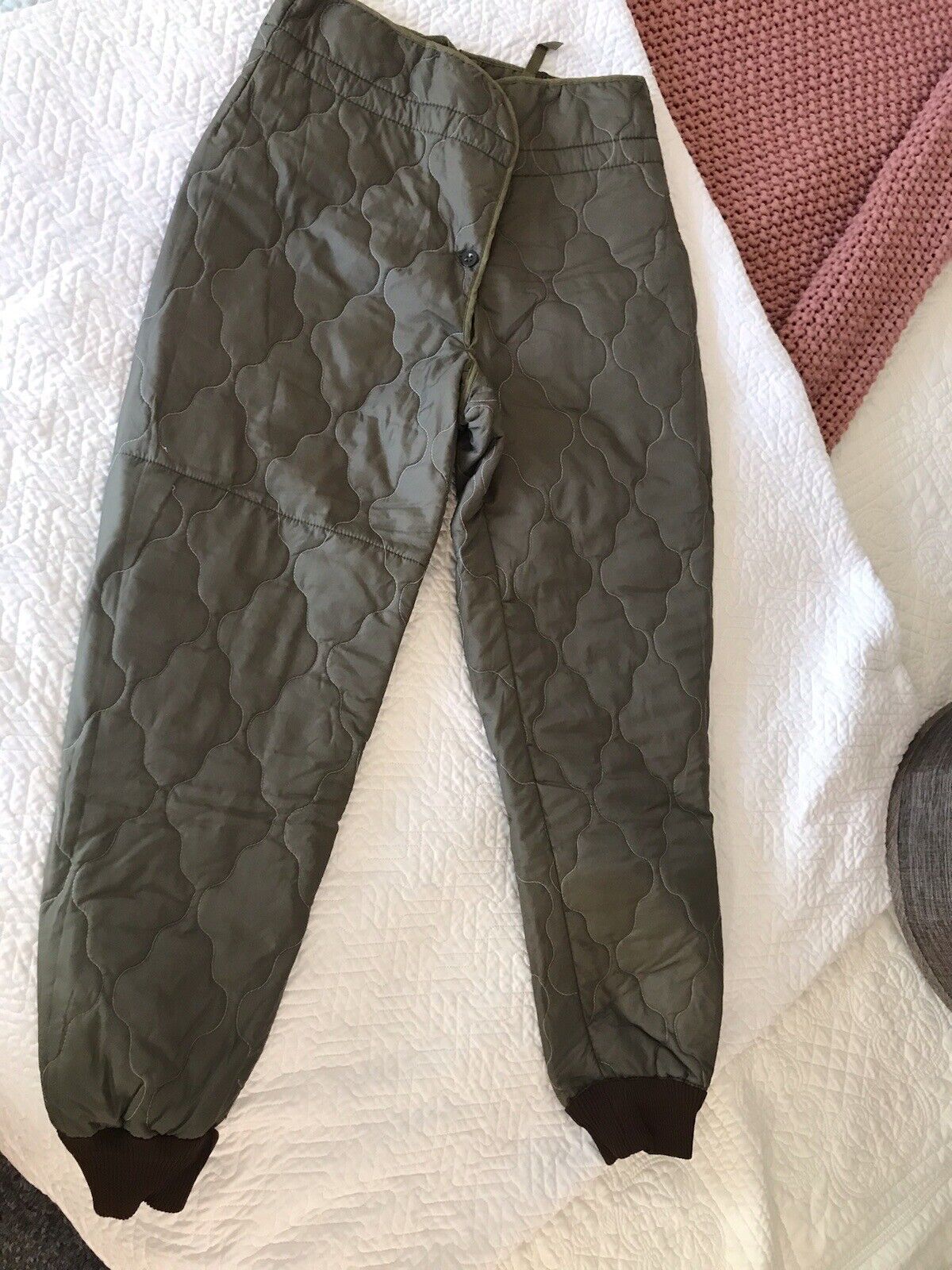 Ozkn Prešov Czech Military Pants Liner Green Quilted Insulated Jogger Winter