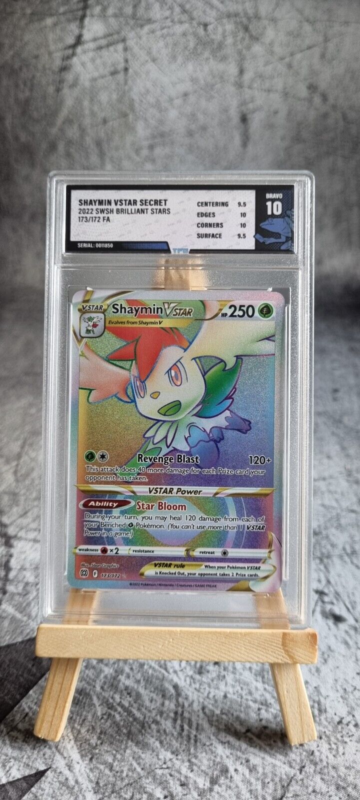 Pokémon TCG - Brilliant Stars - 173/172 Shaymin VSTAR - Rainbow - TFG Bravo 10