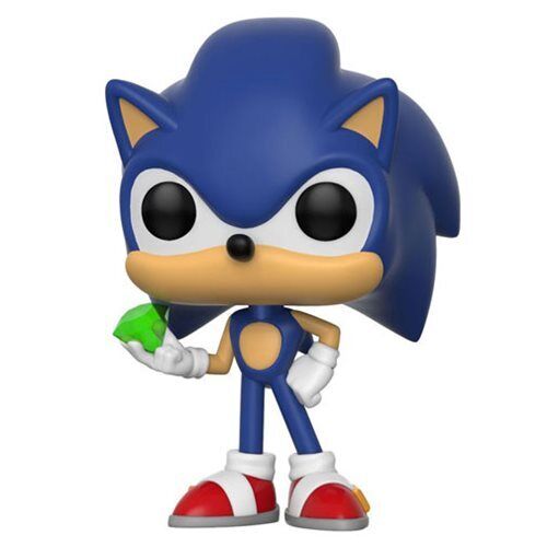 Funko Pop Games: Sonic the Hedgehog #284 - Sonic with emerald & Protector