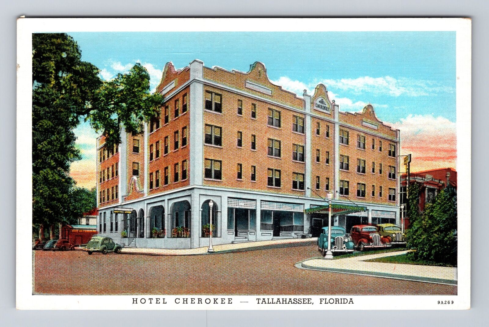 Tallahassee FL-Florida, Hotel Cherokee Advertising, Antique, Vintage Postcard