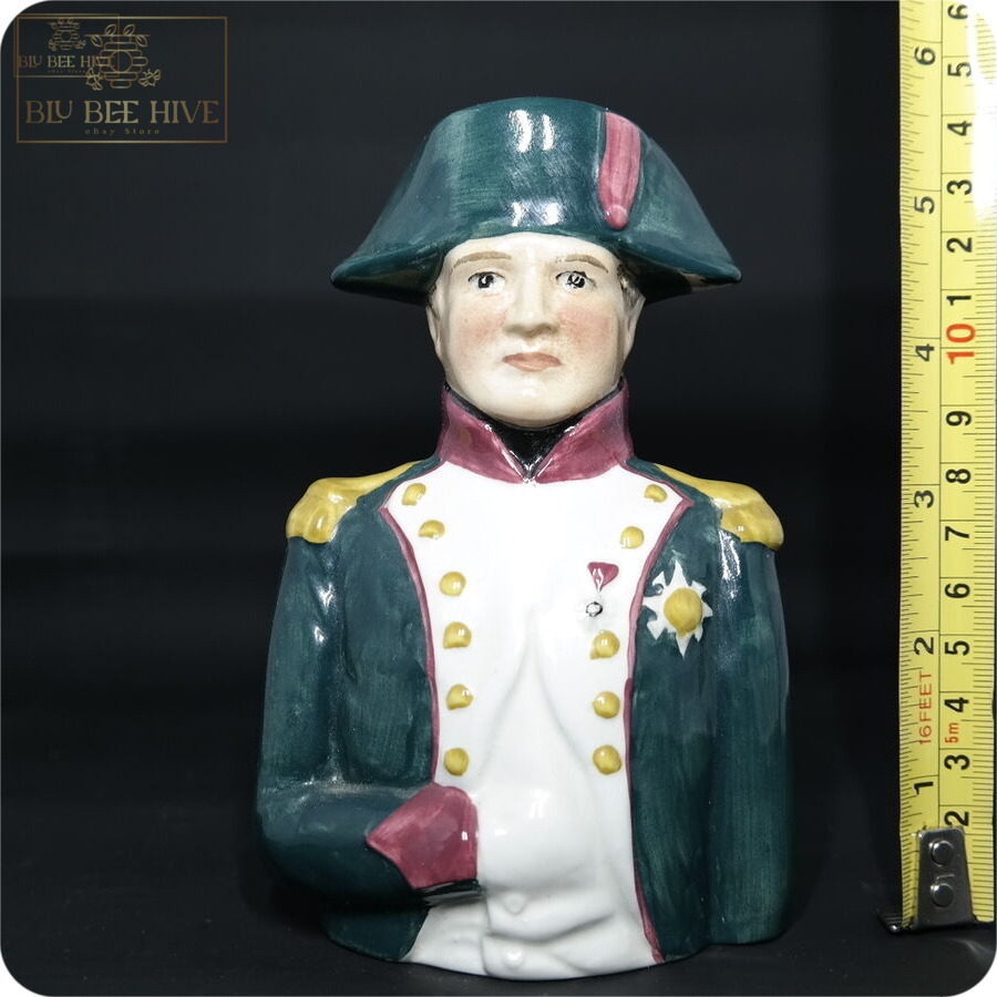 Rare Napoleon Bonaparte Toby Mug - Hand-Painted Ceramic Collectible - Vintage