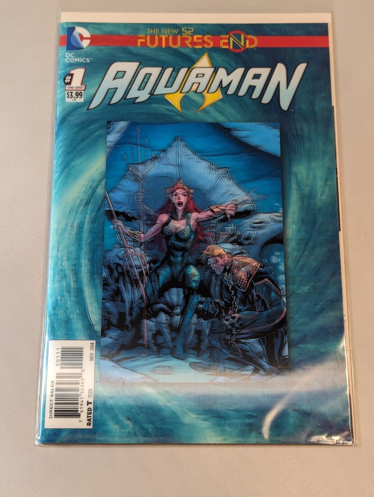 Aquaman: Futures End #1  DC | Lenticular Cover New 52