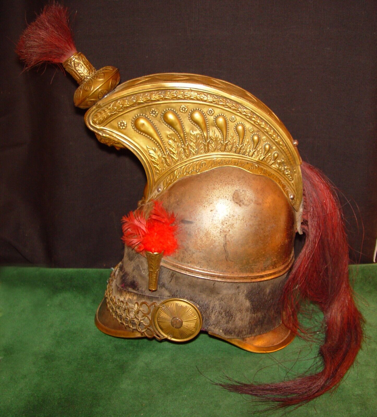 19th Century Napoleonic (or Later) FRENCH Cuirassier / Dragoon Officer\'s Helmet