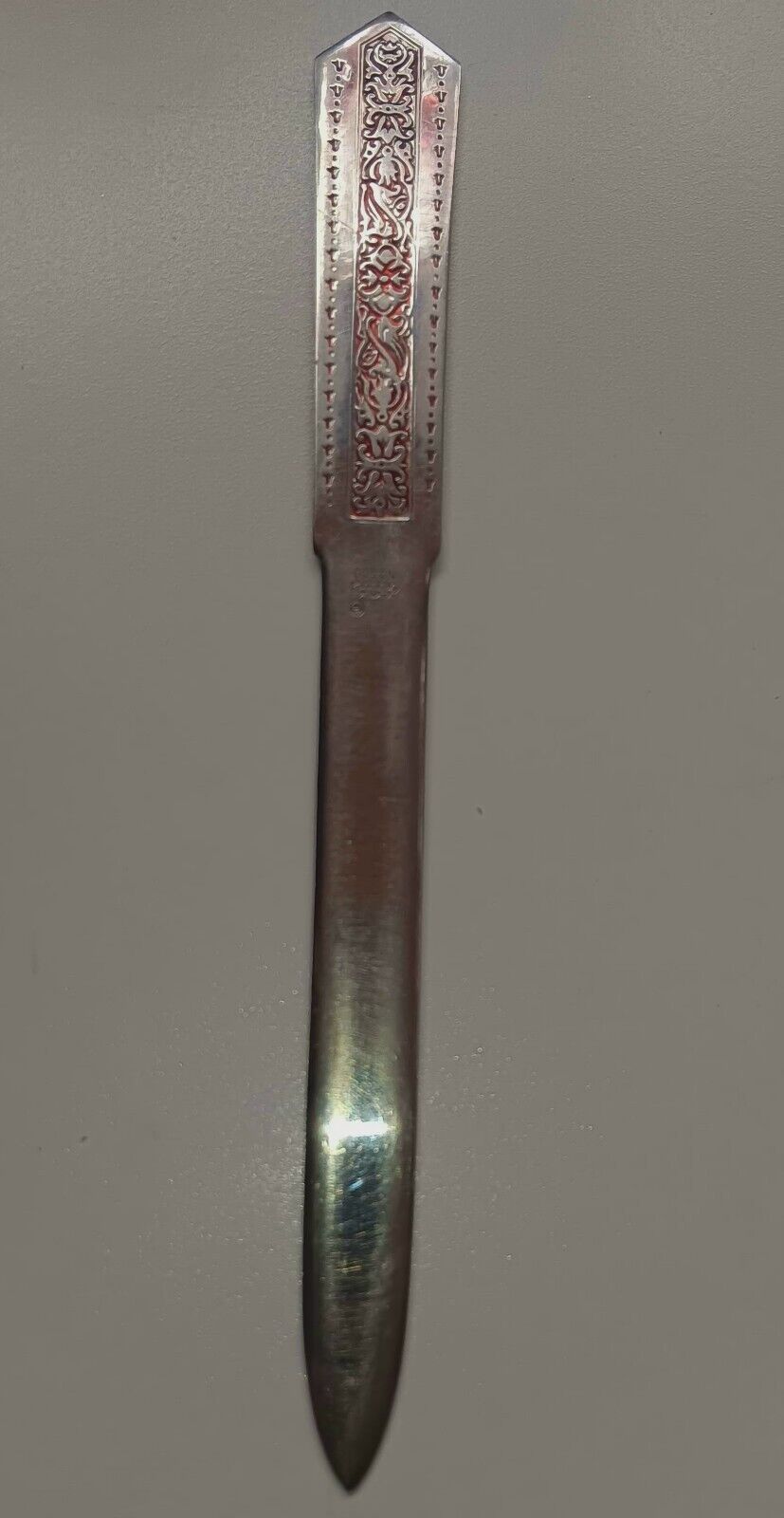 Vintage IDL No. 900 Stainless Steel Art Nouveau letter Opener Made In Japan