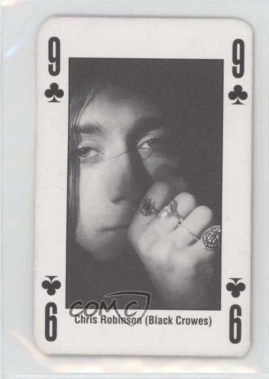 1993 Kerrang Magazine The King of Rock Playing Cards Chris Robinson #9C 0d08