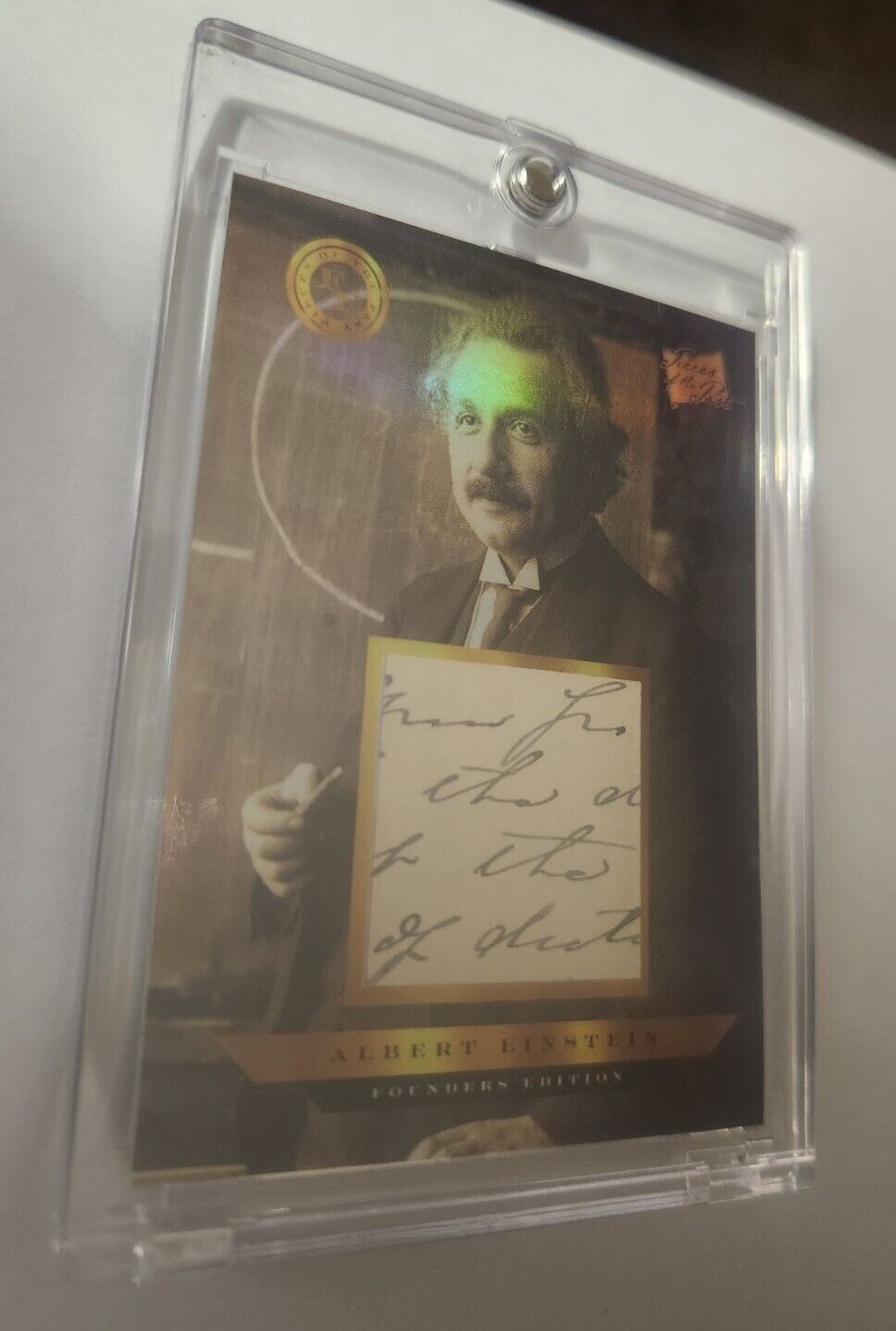 2023 PIECES OF THE PAST FOUNDERS EDITION ALBERT EINSTEIN RELIC CARD 1/1 