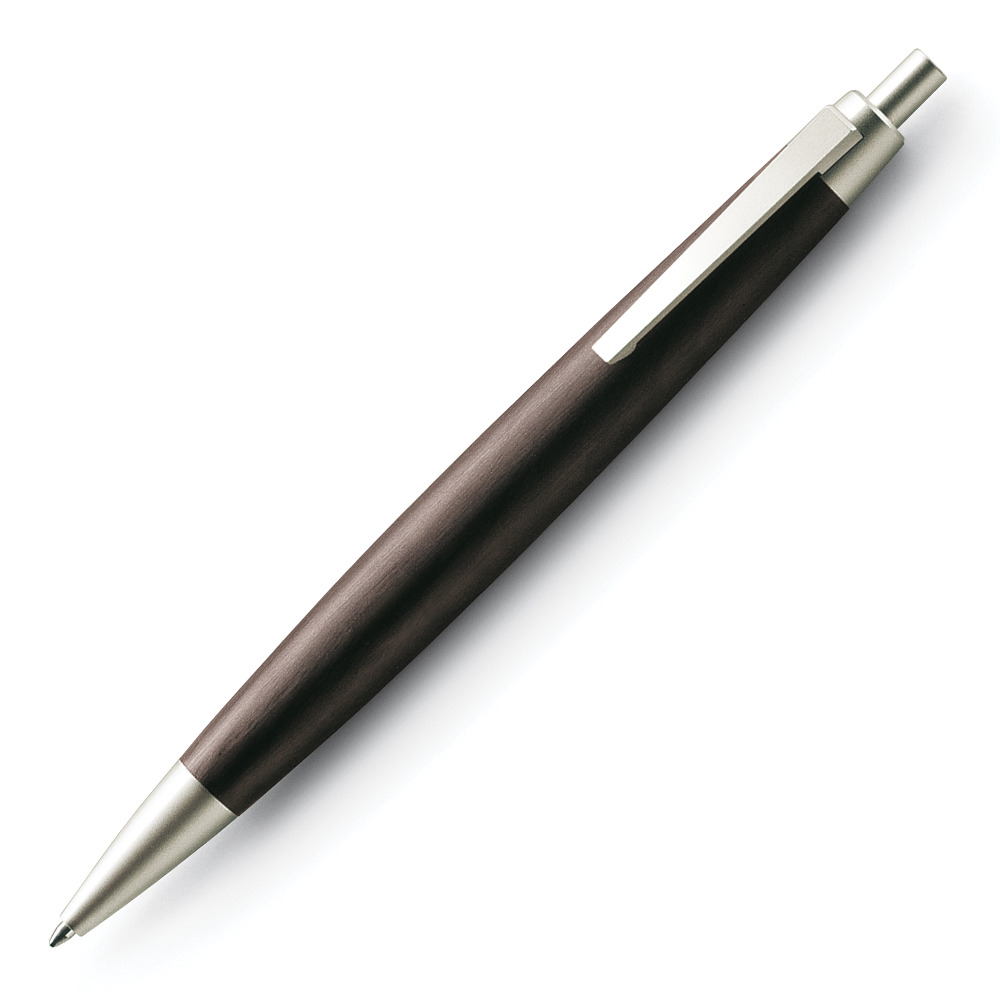 Lamy 2000 Ballpoint Pen in African Blackwood Stainless Steel- Last piece
