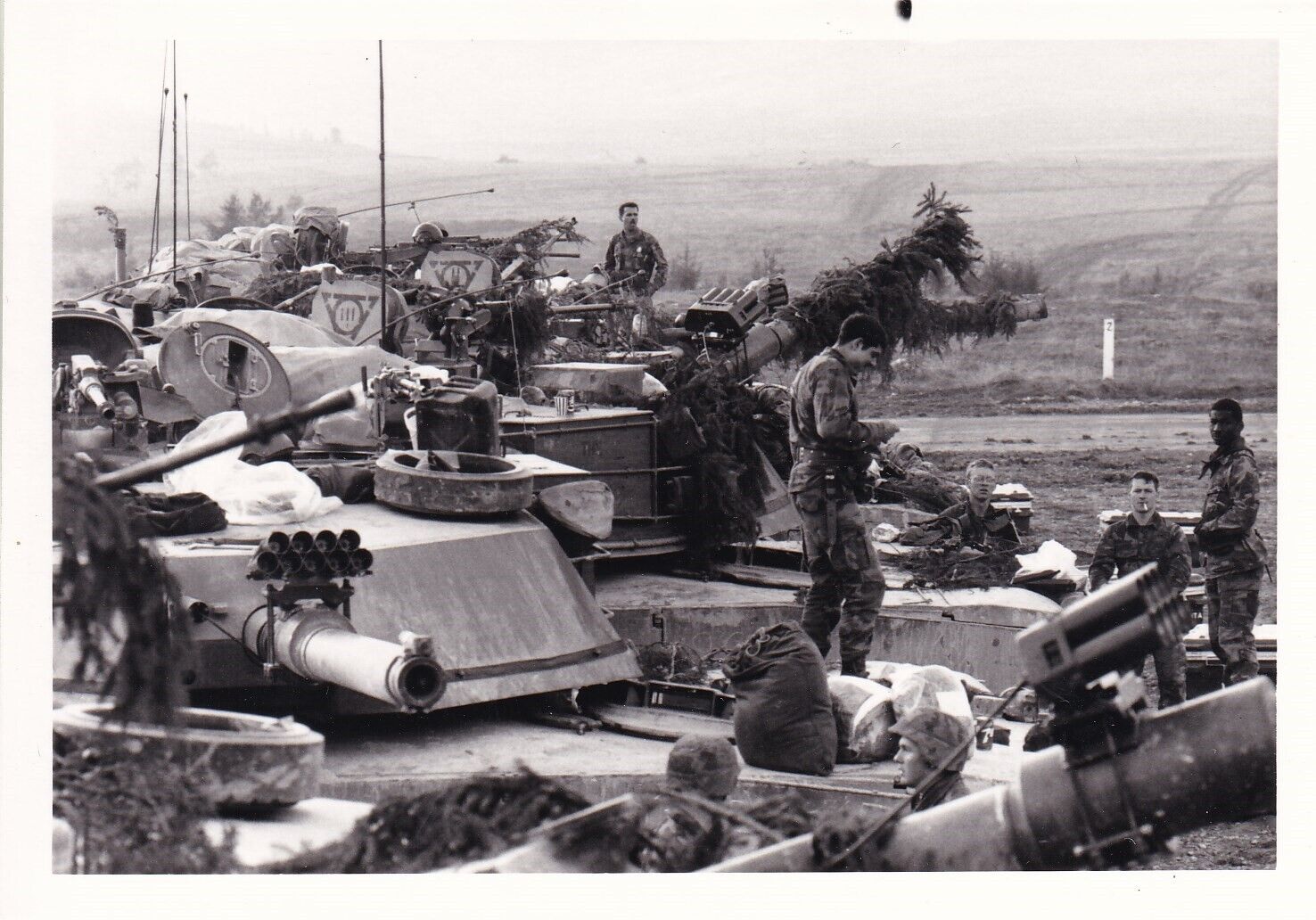 Original Photo 2nd ARMORED DIVISION M1 ABRAMS TANK 1985 West Germany 607