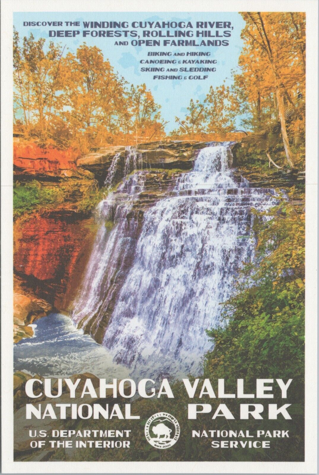 Cuyahoga Valley National Park Ohio OH Robert B. Decker UNP Postcard B2894 MR ALE