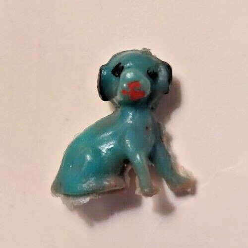 Vtg Gumball Charm Cracker Jack 60\'s Blue Dog Vending toy prize