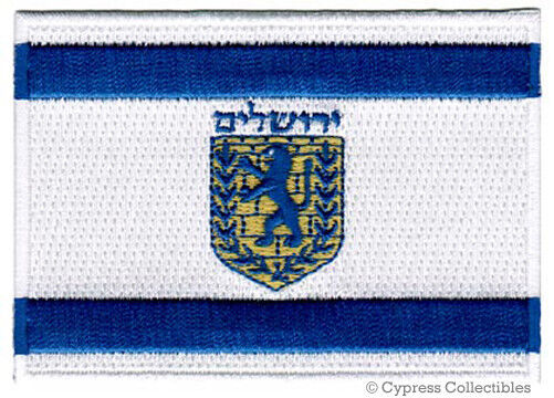 JERUSALEM FLAG PATCH ISRAEL CITY embroidered iron-on emblem BADGE BANNER EMBLEM