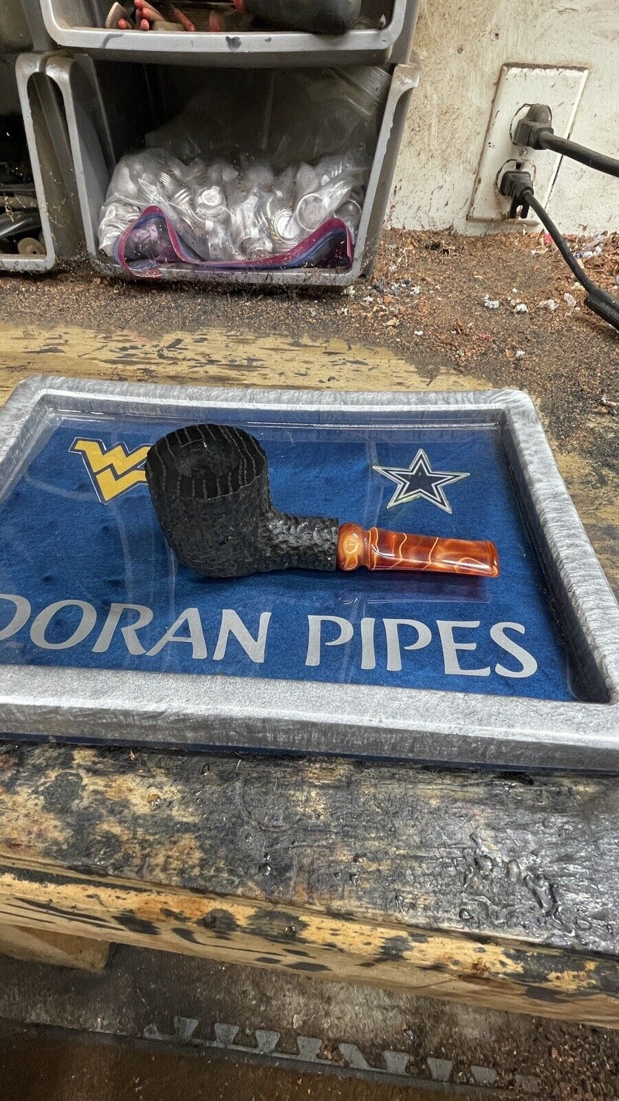 Custom made poker pipe,estate pipe,billiard pipe,brian doran, Morta Pipe
