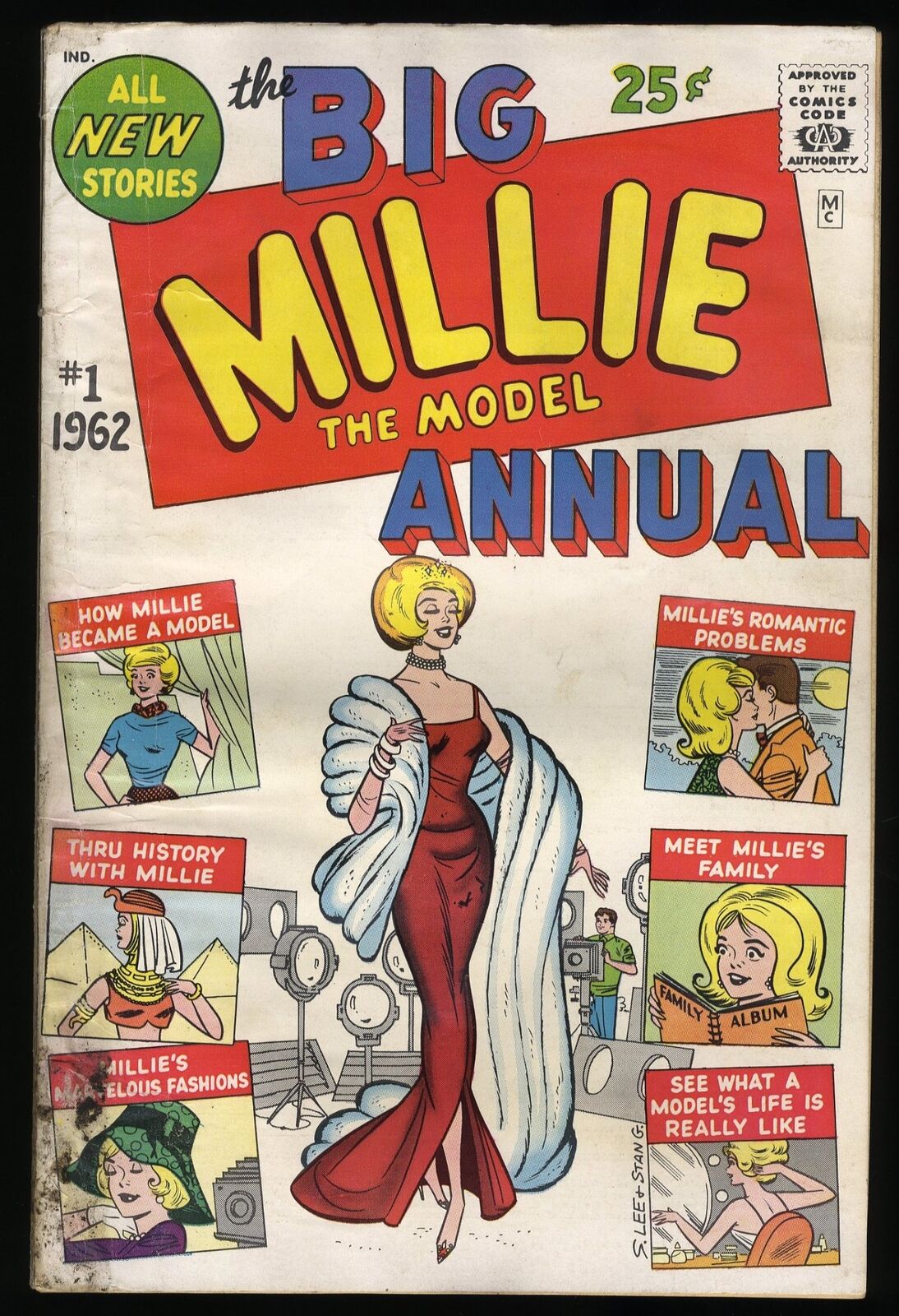 Millie the Model Annual (1962) #1 GD- 1.8 Stan Lee script Goldberg Cover