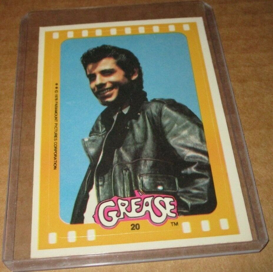 1978 GREASE THE MOVIE SERIES 2 STICKER INSERT CARD #20