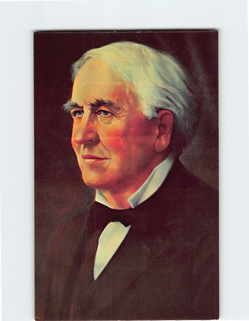Postcard Portrait of Thomas Alva Edison