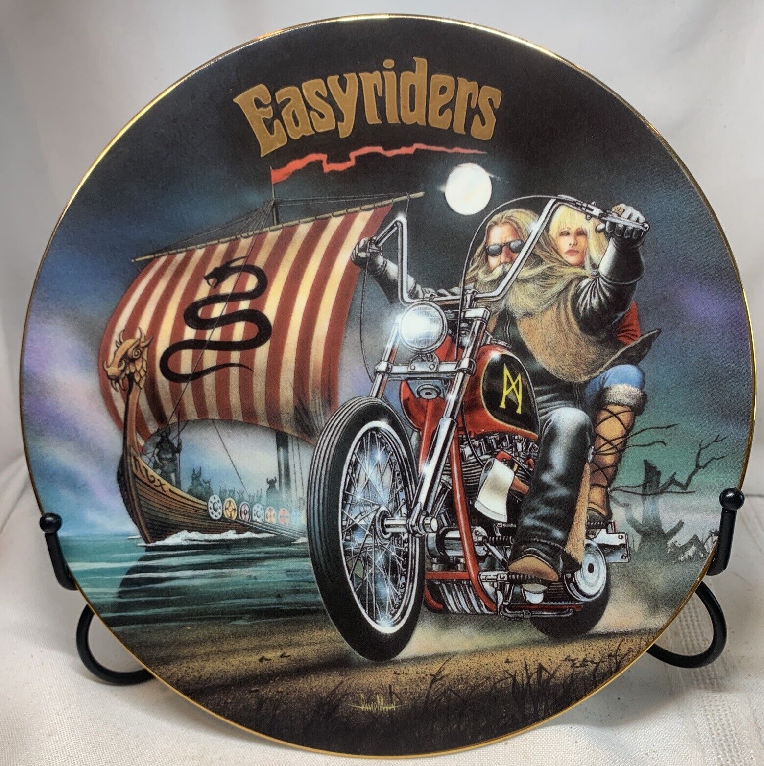 Vintage Easyriders Ghost Of The North Spirits Of The Open Road Collector  Plate