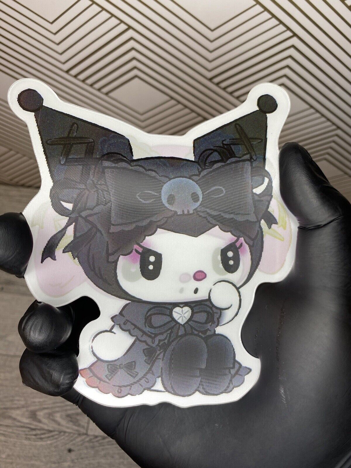 Sanrio Kuromi & My Melody Hello Kitty 3D Lenticular Motion Car Sticker Decal