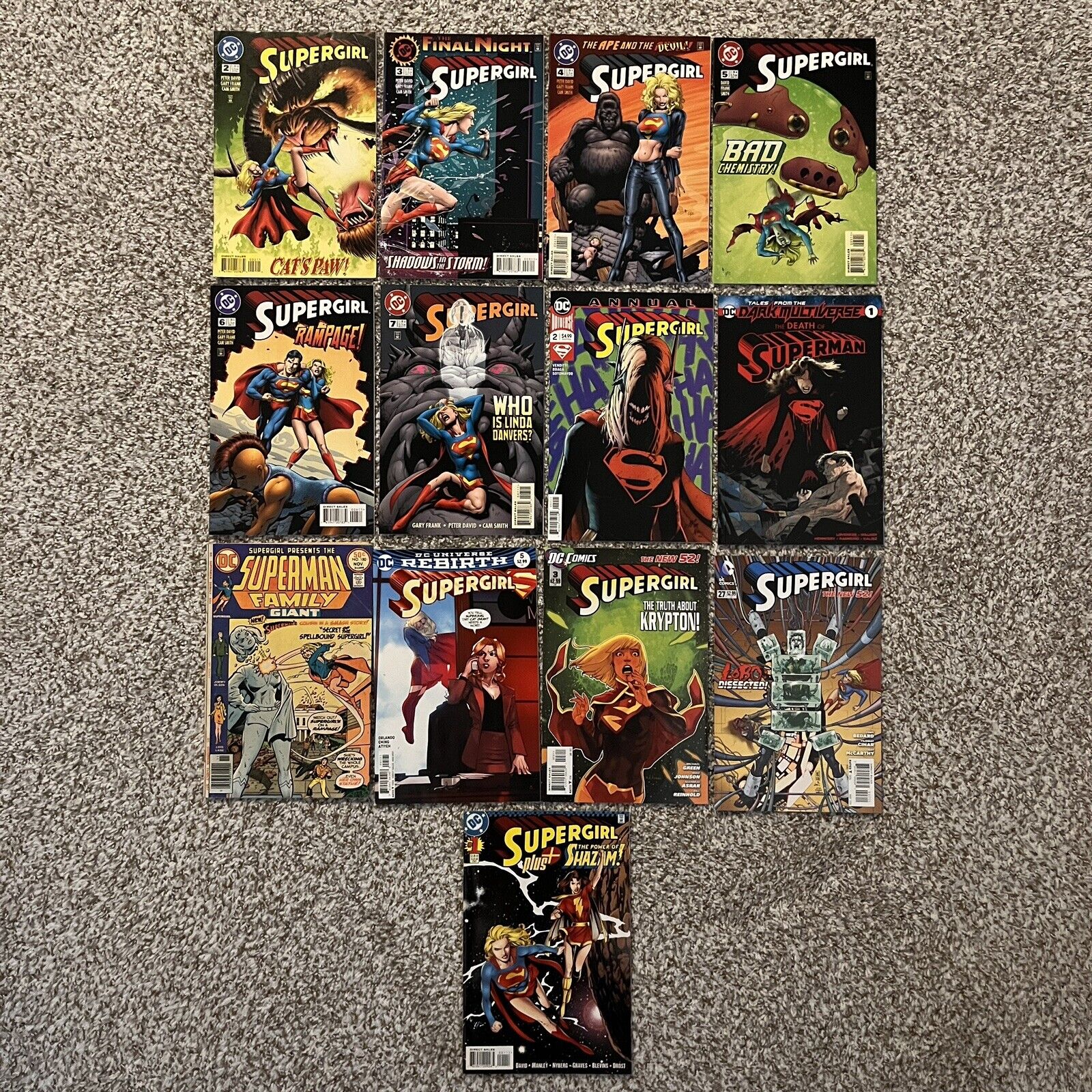 DC Comics Supergirl Comic Book Lot Of 13
