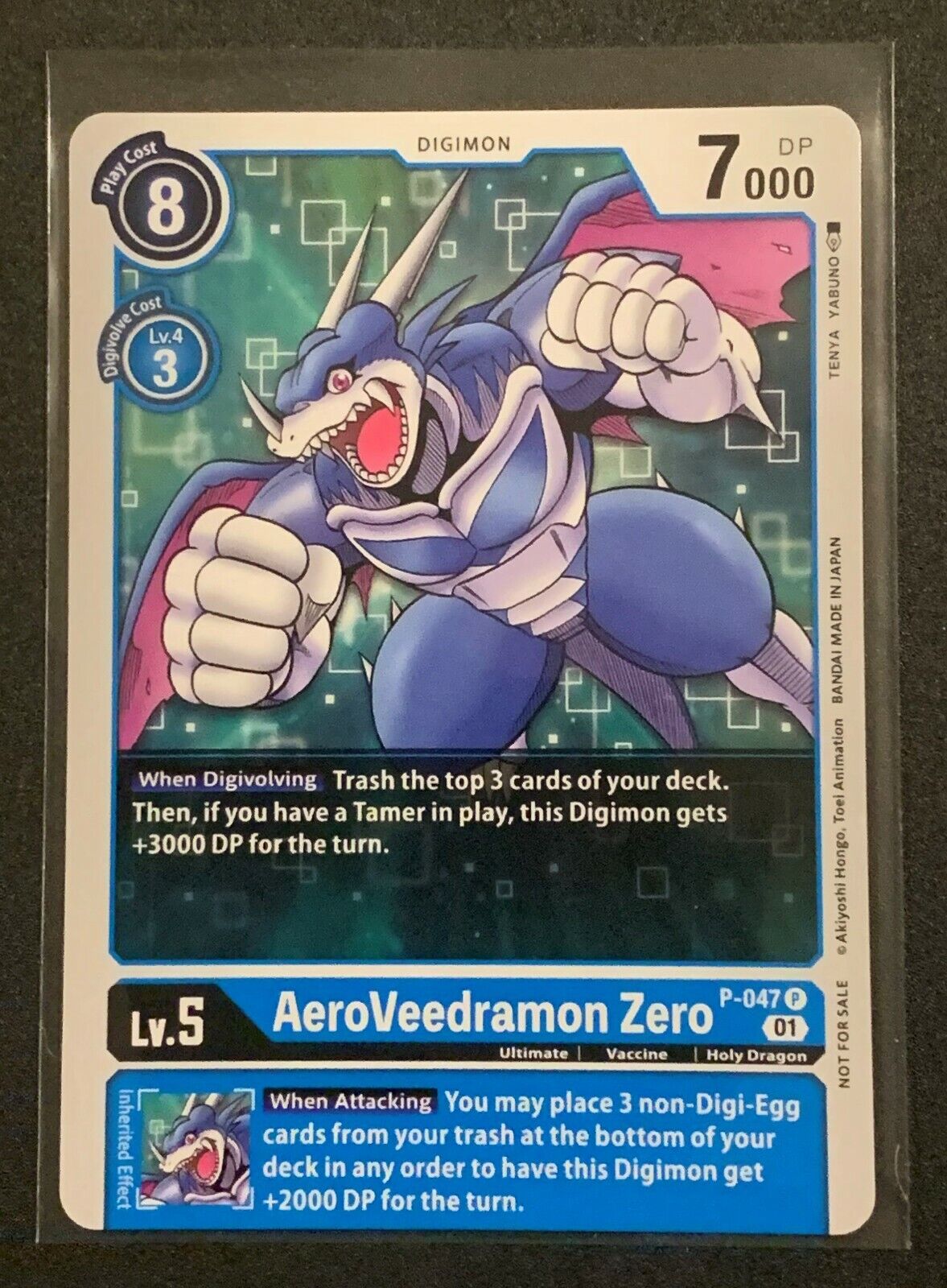 AeroVeedramon Zero (Box Topper) | P-047 P | Blue | New Awakening | Digimon
