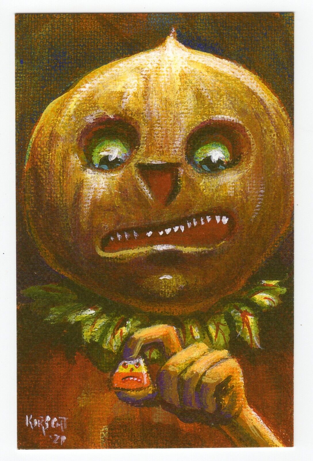 Halloween Postcard Matthew Kirscht 2022 The Dare 8/18 Flat