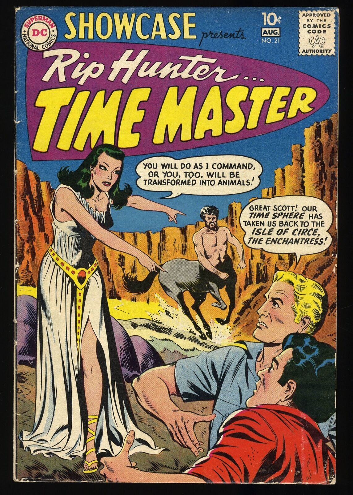 Showcase #21 FN+ 6.5 2nd Appearance Rip Hunter...Time Master DC Comics 1959