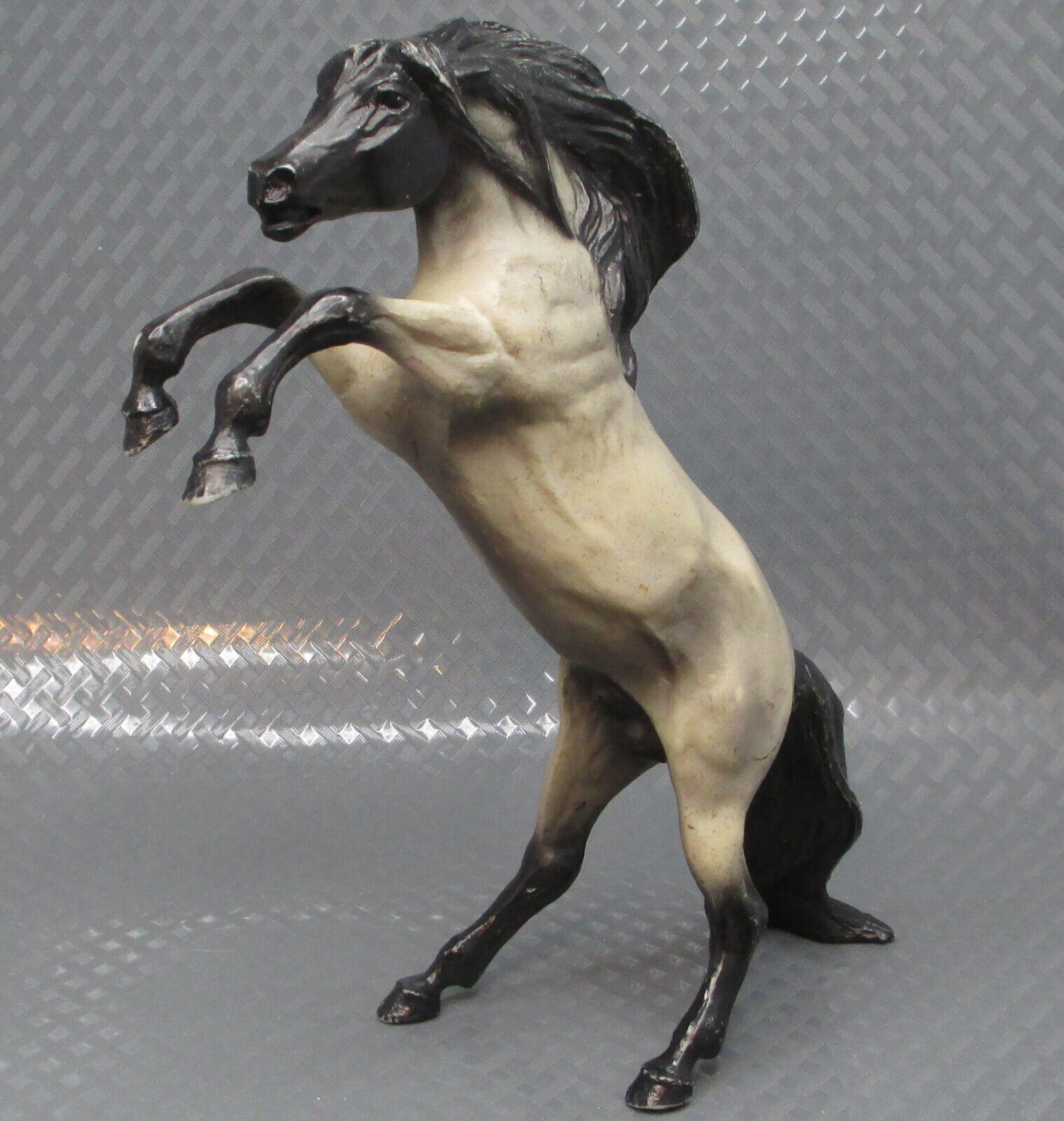 Vintage 2001 Breyer Reeves Horse Fighting Mesteno Blue Roan 750201 Wild Mustang