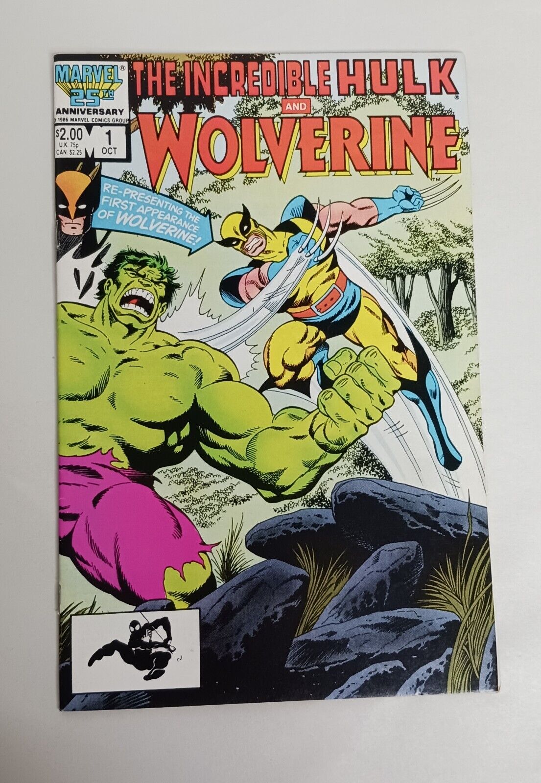 The Incredible Hulk and Wolverine (1986) #1 Reprint Hulk #181 VF+ Wrap