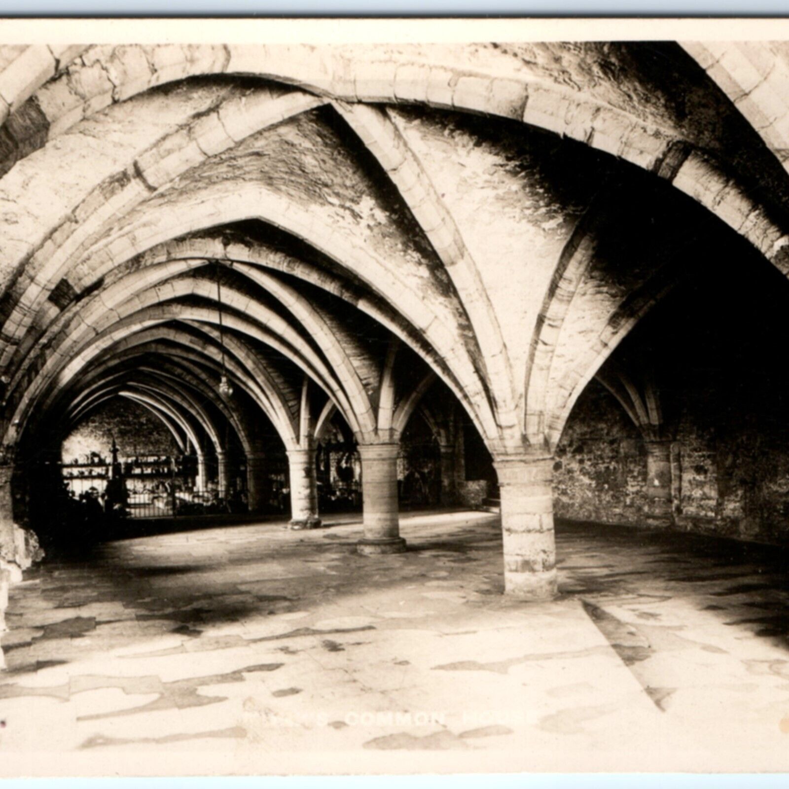 c1920s TUCK Durham England Cathedral Undercroft RPPC Monks House Real Photo A138