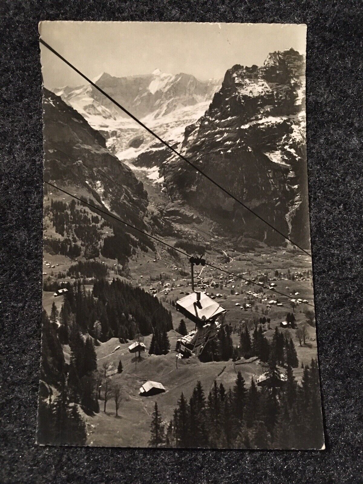 Bergbahn Grindelwald Switzerland Vintage RPPC Postcard Unposted