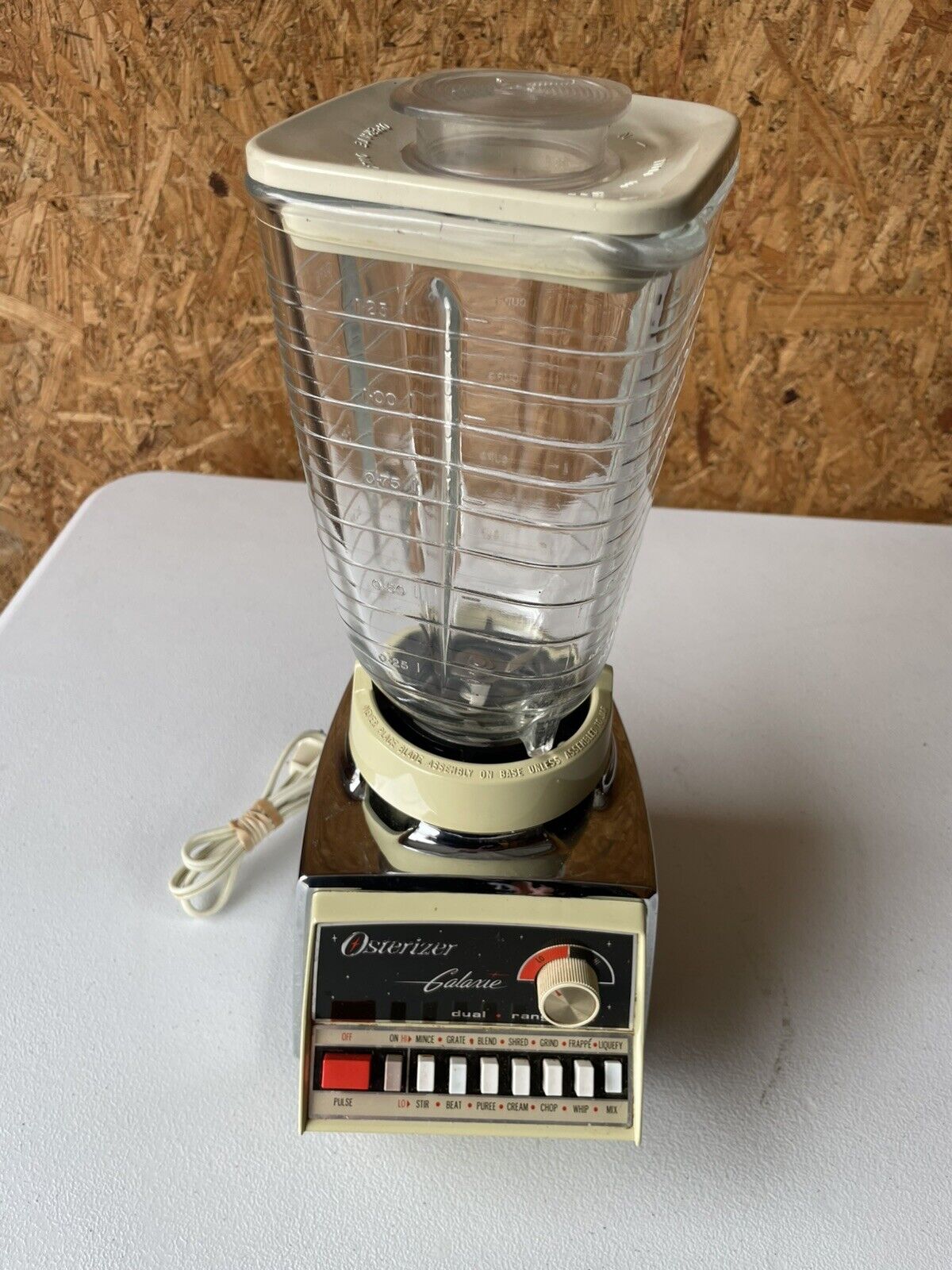 Vintage Osterizer Galaxie 14 Made In USA Blender By Oster Tested And Working