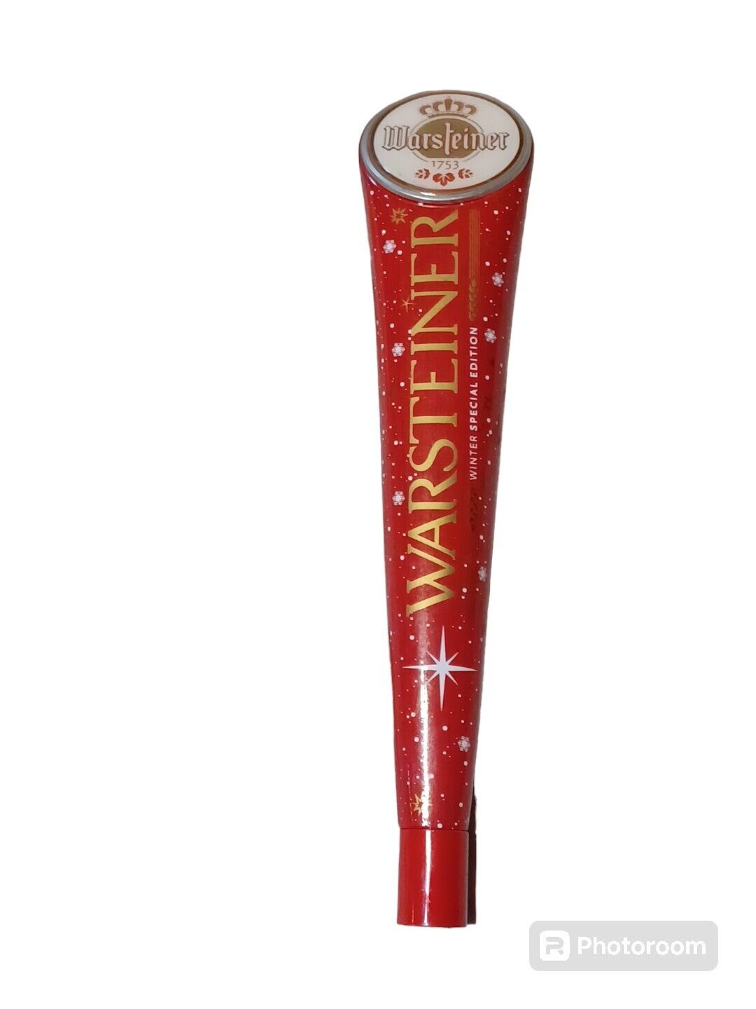 Warsteiner Double Sided Winter Special Edition Beer Tap Handle 13